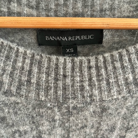 Banana Republic | Mock Neck Sweater | Grey Wool Blend | Women’s Size XS - Picture 8 of 8
